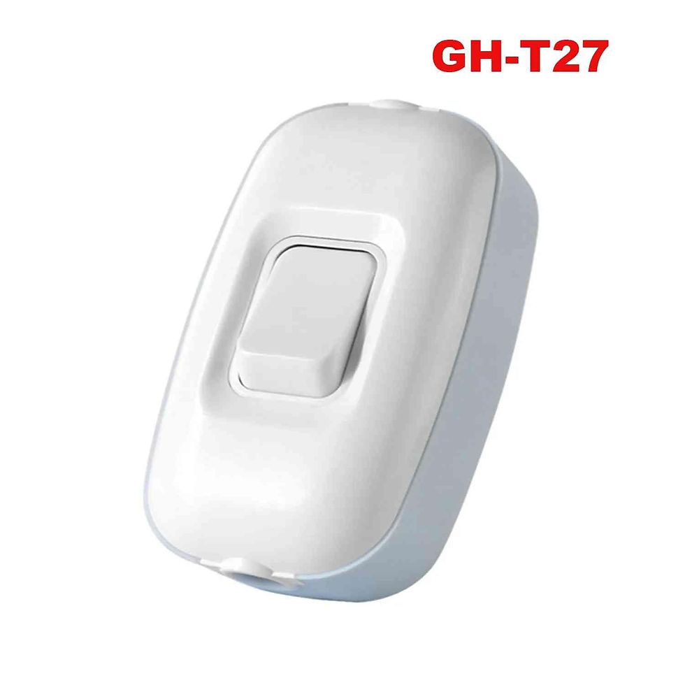 Thumbnail: 16A 220V Inline Rocker On/Off Switch White | Heavy Duty ~6700