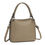 Thumbnail: Miss Lulu Textured PU Leather Crossbody Handbag with Woven Accents - Stylish and