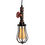 Thumbnail: Rustic Red Pendant Light Steampunk Pipe Light Balloon Cage Lamp Hanging Indoor
