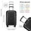 Thumbnail: K2093 - Kono Cabin Size Classic Collection Polypropylene Luggage with Charging