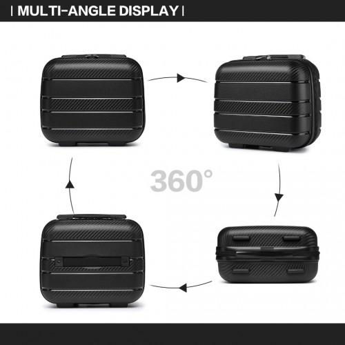 Thumbnail: K2091L - Kono 14 Inch Multi Texture Hard Shell PP Vanity Case - Classic