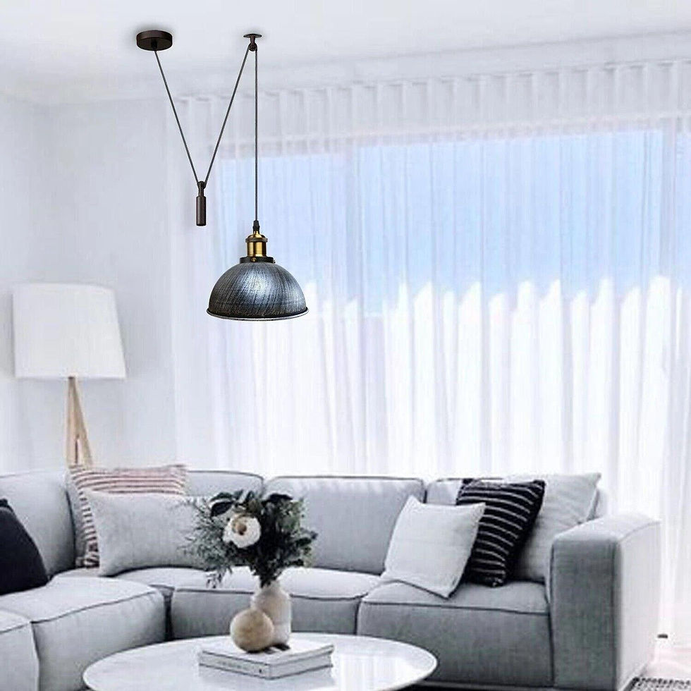 Thumbnail: Pulley Pendant Light E27 Metal