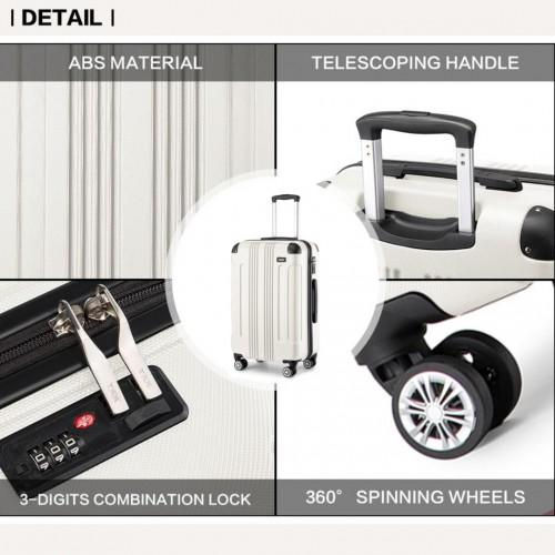 Thumbnail: K1777-1L - Kono 28 Inch ABS Lightweight Compact Hard Shell Travel Luggage For