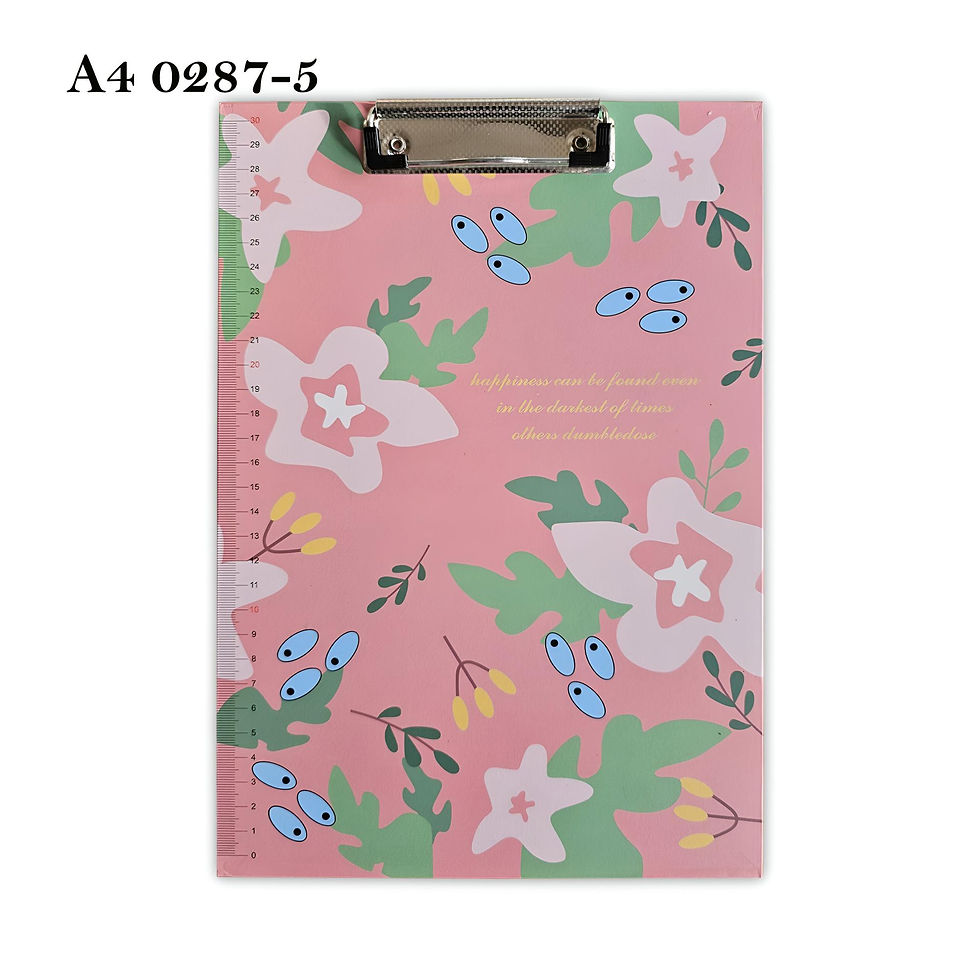 Thumbnail: 4Pack A4 Cute Print Paper Meta Clipboard With Ruler Scale Edge~5284