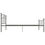 Thumbnail: vidaXL Bed Frame Grey Metal 100x200 cm