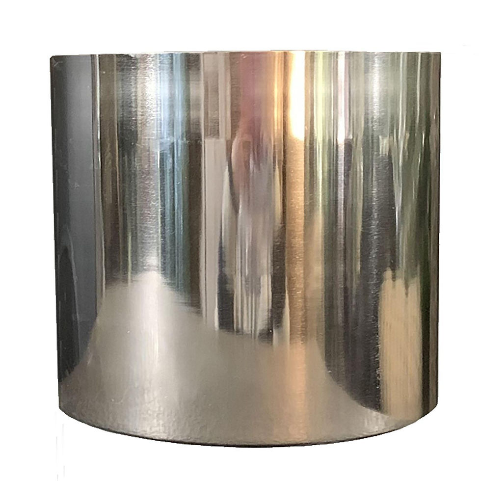 Thumbnail: Medium Black Stand with Silver Metal Planter 38.5cm x 18cm