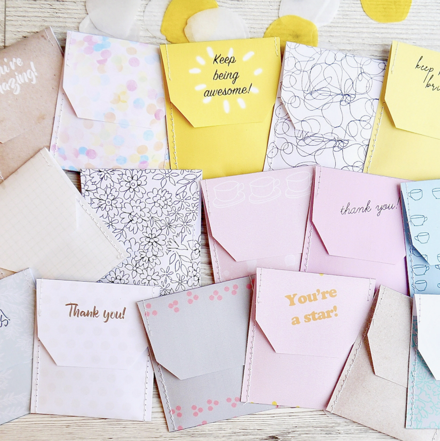 Thumbnail: Thank You Tea Gift - Teabags individually packaged in handcrafted sewn envelopes