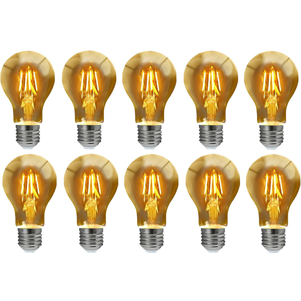 Thumbnail: Bulb A60 LED Dimmable E27 8W 2700K Filament - Vintage Look, Modern Technology