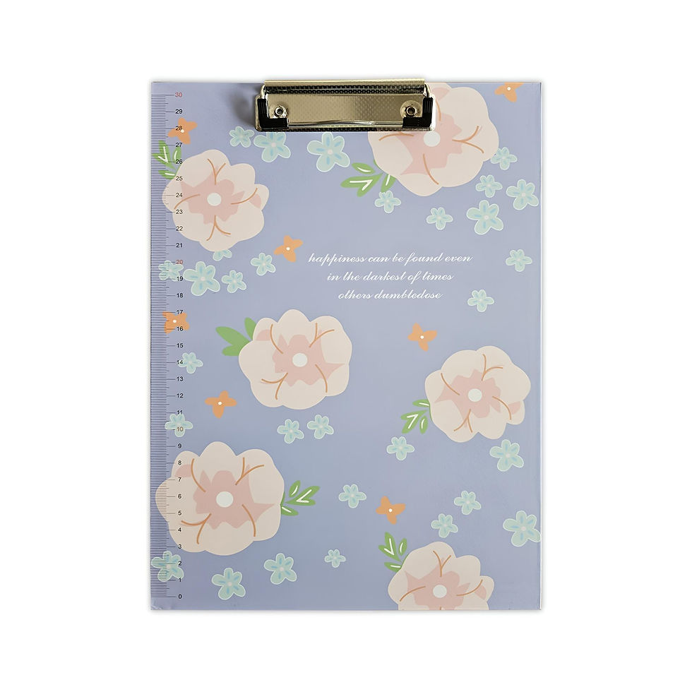 Thumbnail: 4Pack A4 Cute Print Paper Meta Clipboard With Ruler Scale Edge~5284