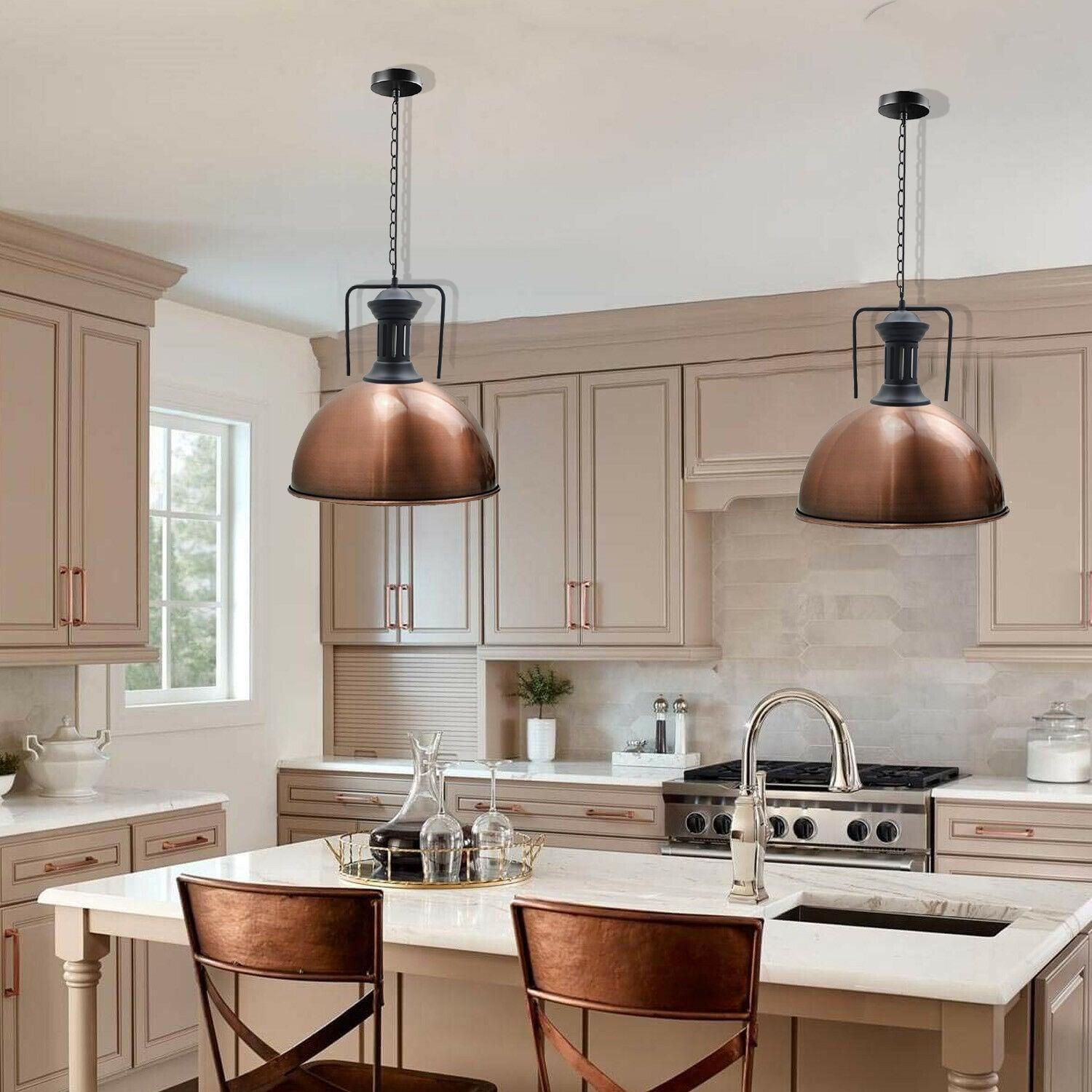 Modern Fashion Industrial Metal Shade Loft Cafe Pendant Light FREE bulb Ceiling