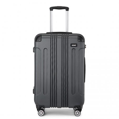 Thumbnail: K1777-1L - Kono 24 Inch ABS Lightweight Compact Hard Shell Travel Luggage For