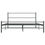 Thumbnail: vidaXL Bed Frame Grey Metal 140x200 cm