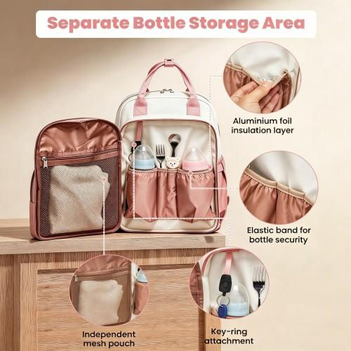 Thumbnail: BCM2532 - Miss Lulu Stylish Multifunctional Baby Changing Backpack with