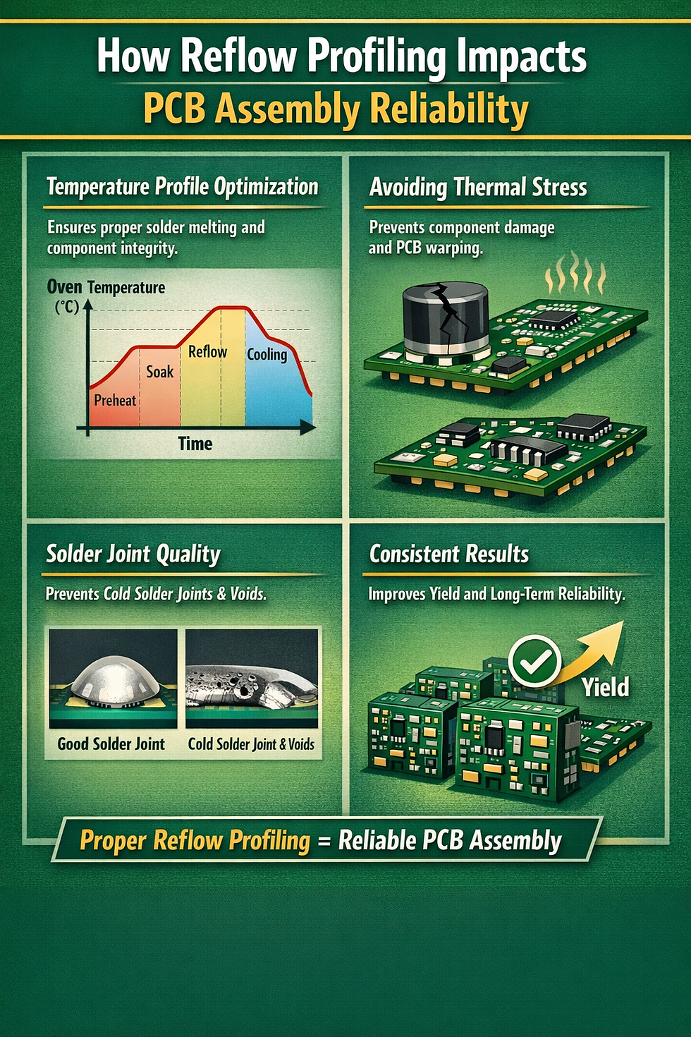 How Reflow Profiling Impacts PCB Assembly Reliability