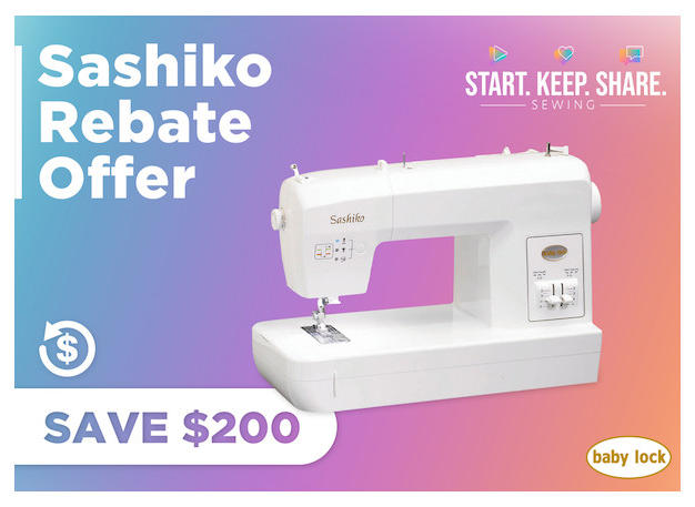 Sashiko Rebate Offer