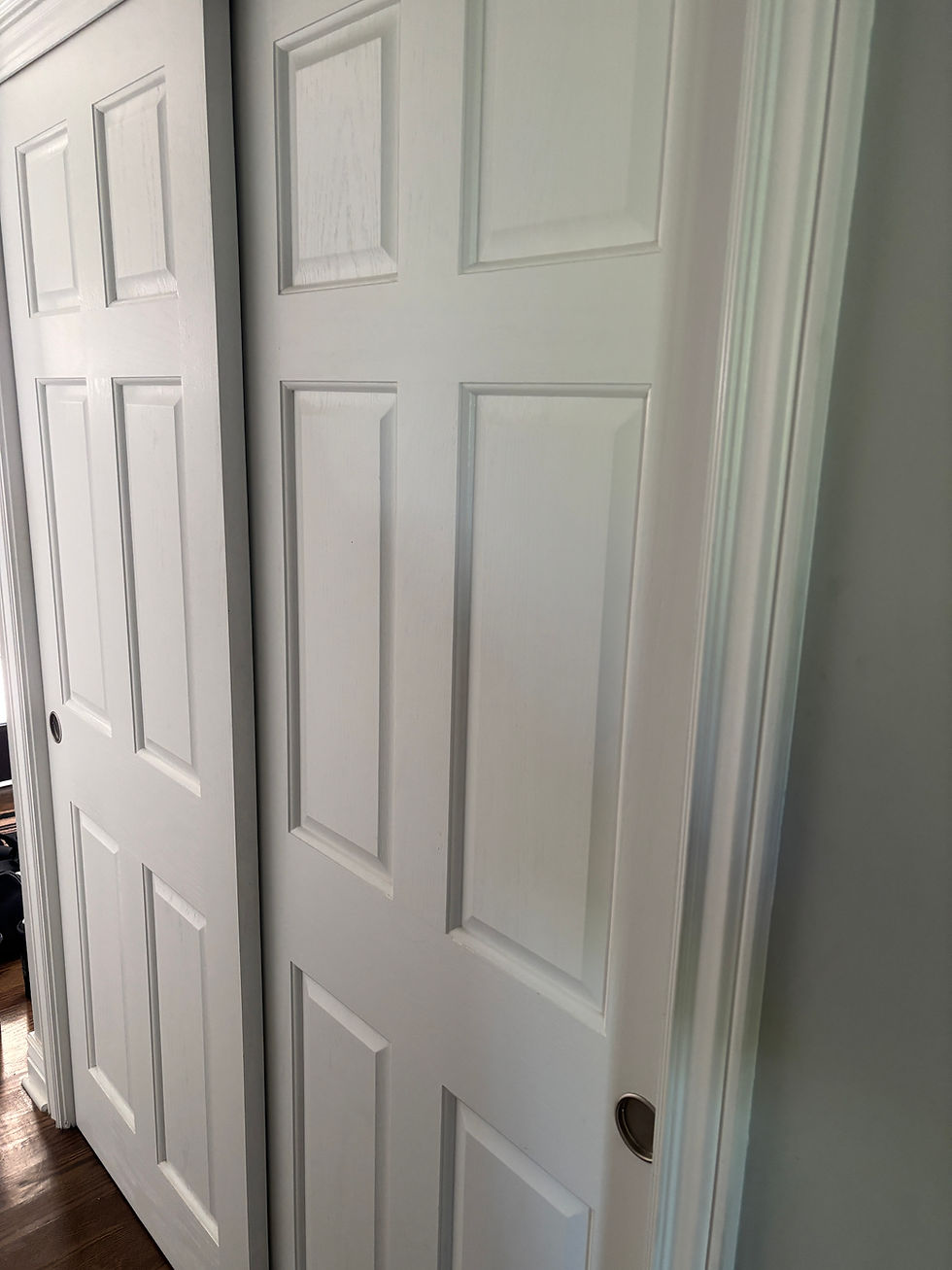Closet door installation 
