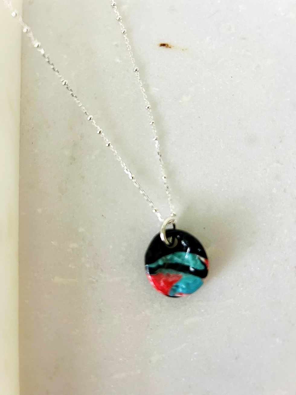 Thumbnail: Shell Prints Sterling Silver Pendant