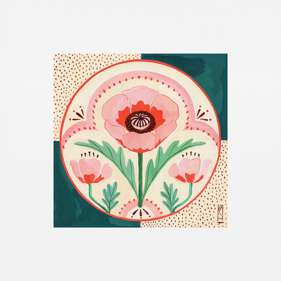 Thumbnail: Poppy Tile - 12"x12"