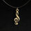 Thumbnail: Wooden Musical Note Design Pendant