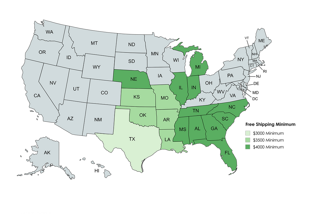 states we deliver to