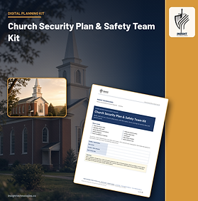 Church Security Plan & Safety Team Kit