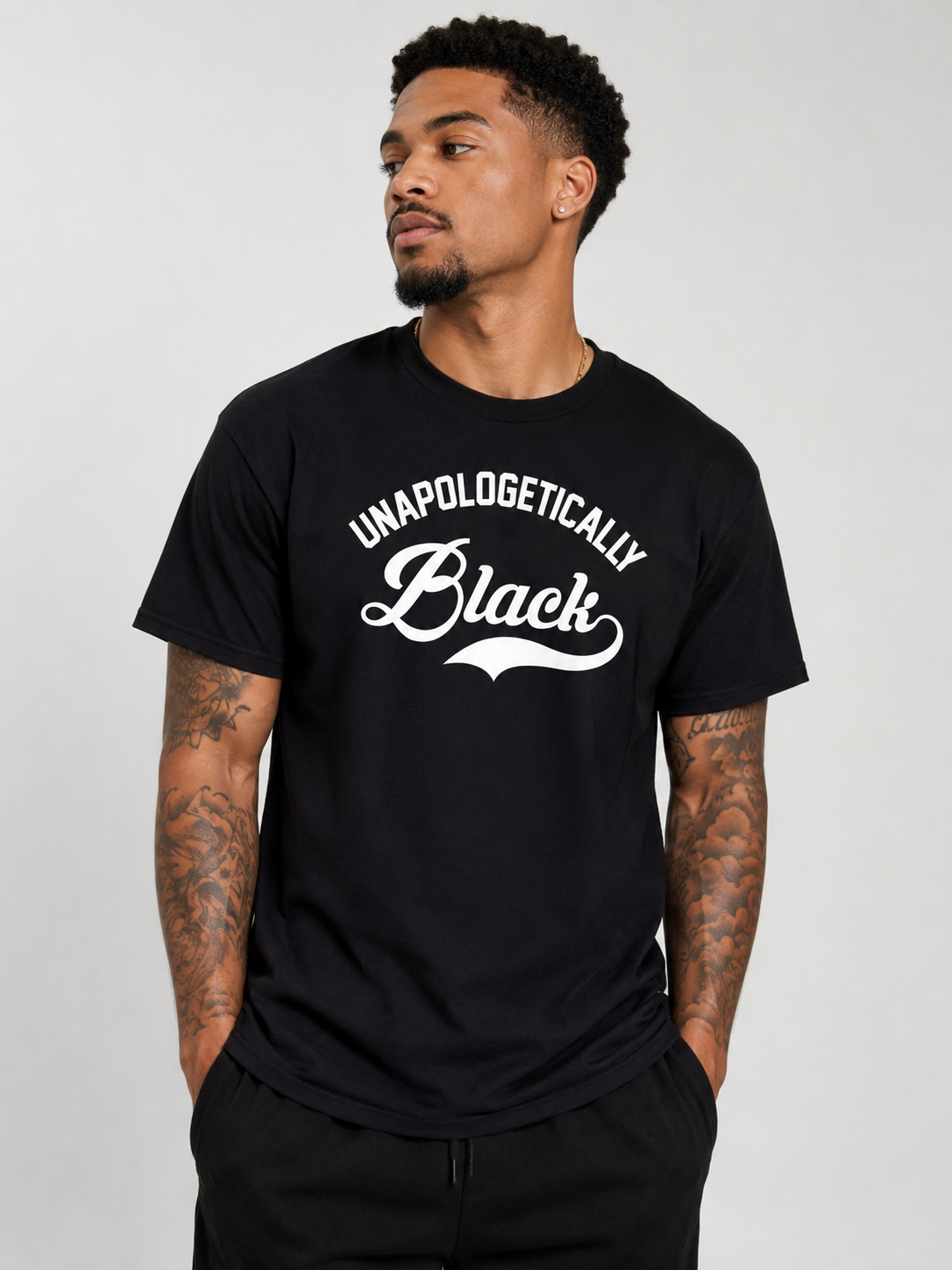 UNAPOLEGTICALLY BLACK 1 T-SHIRT