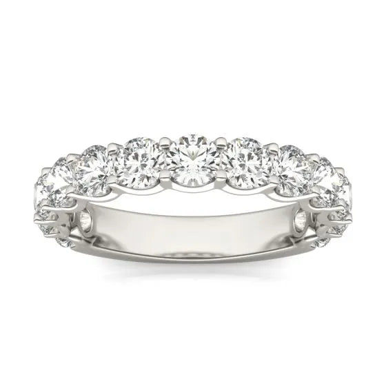 2 1/15 CTW Round Lab Grown Diamond Ring 14K White Gold (G-Vs)