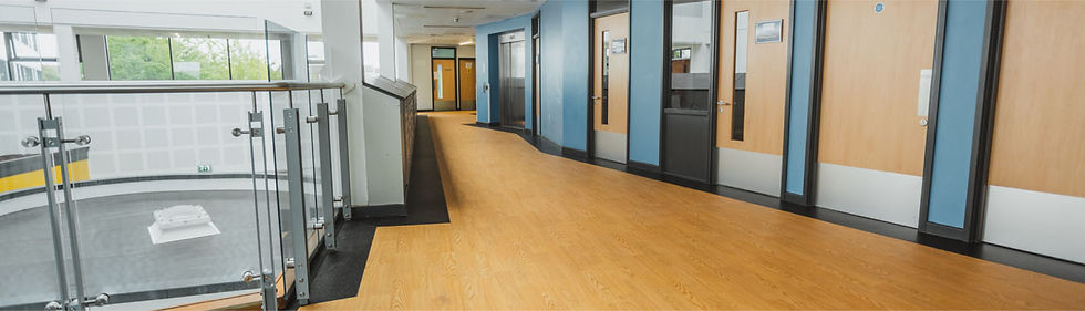 Winifred Holtby corridor school flooring by Hull flooring