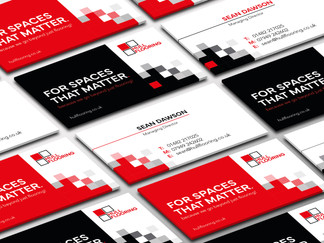 For spaces that matter - Hull flooring business card example