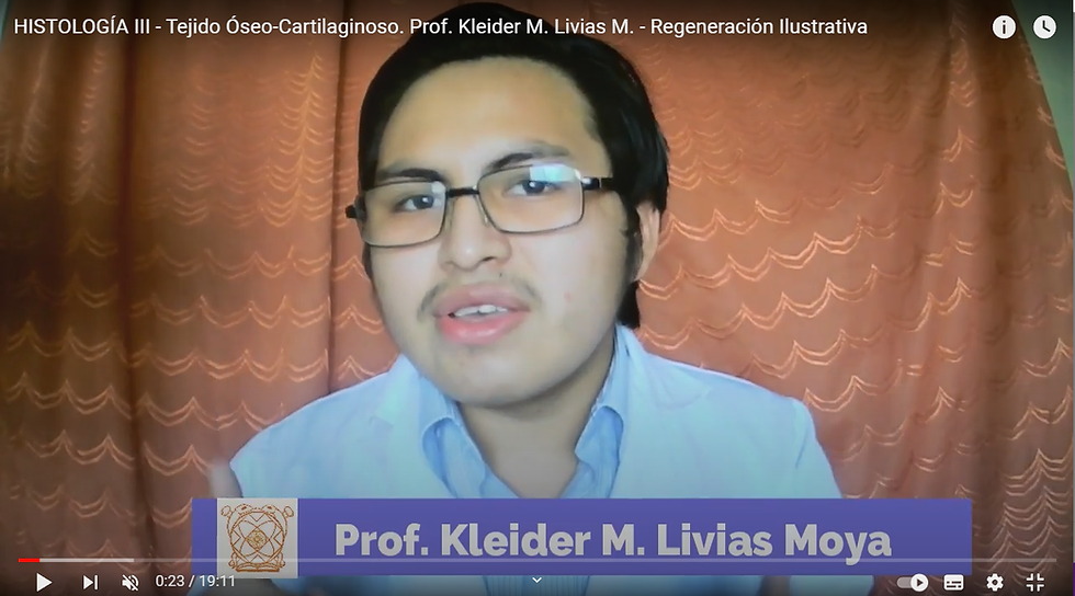 Presentación en unos de los capitulos de Histología Humana