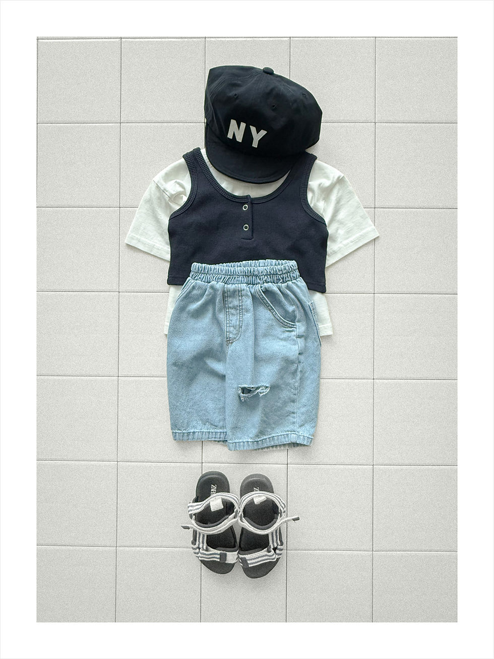 Thumbnail: Mini Waffle Sleeveless Top