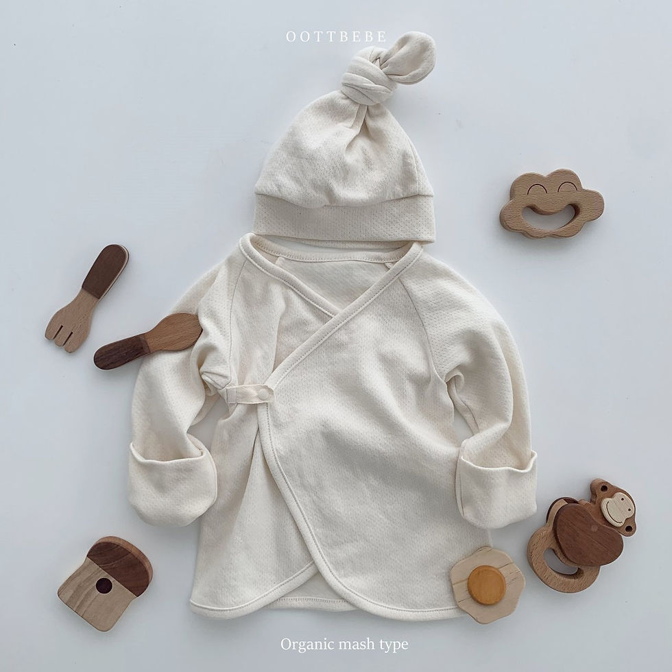 Thumbnail: Organic Bennet Top & Bonnet Set