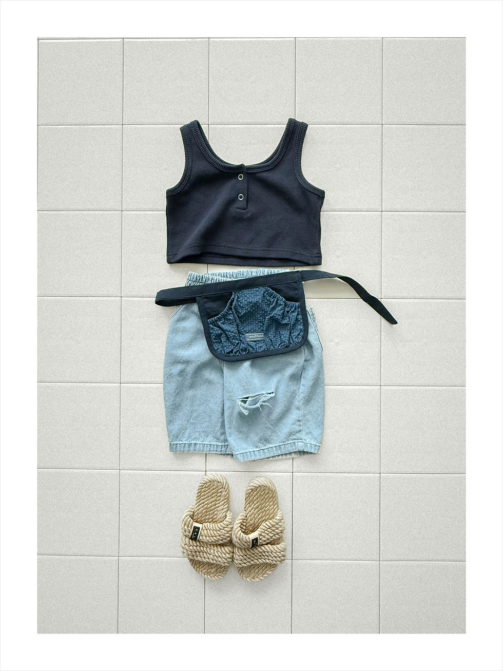 Thumbnail: Distressed Denim Pants