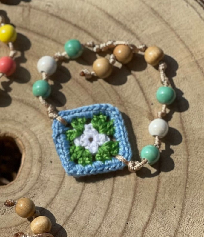 Miniatura: Bracciale granny in cotone