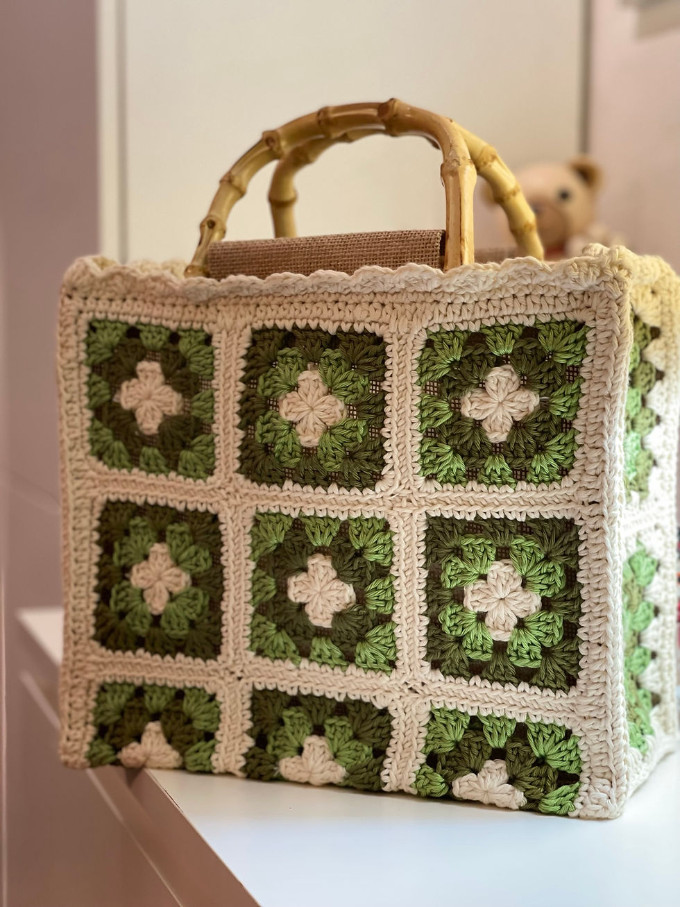 Lady granny cotone verde