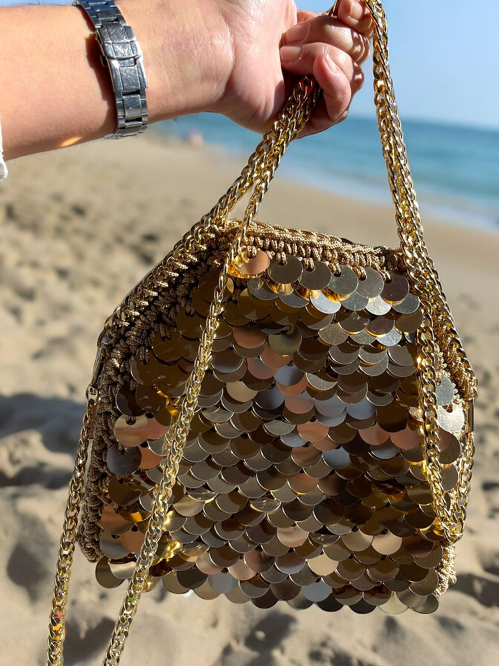 Miniatura: Star Paillettes Oro lucido