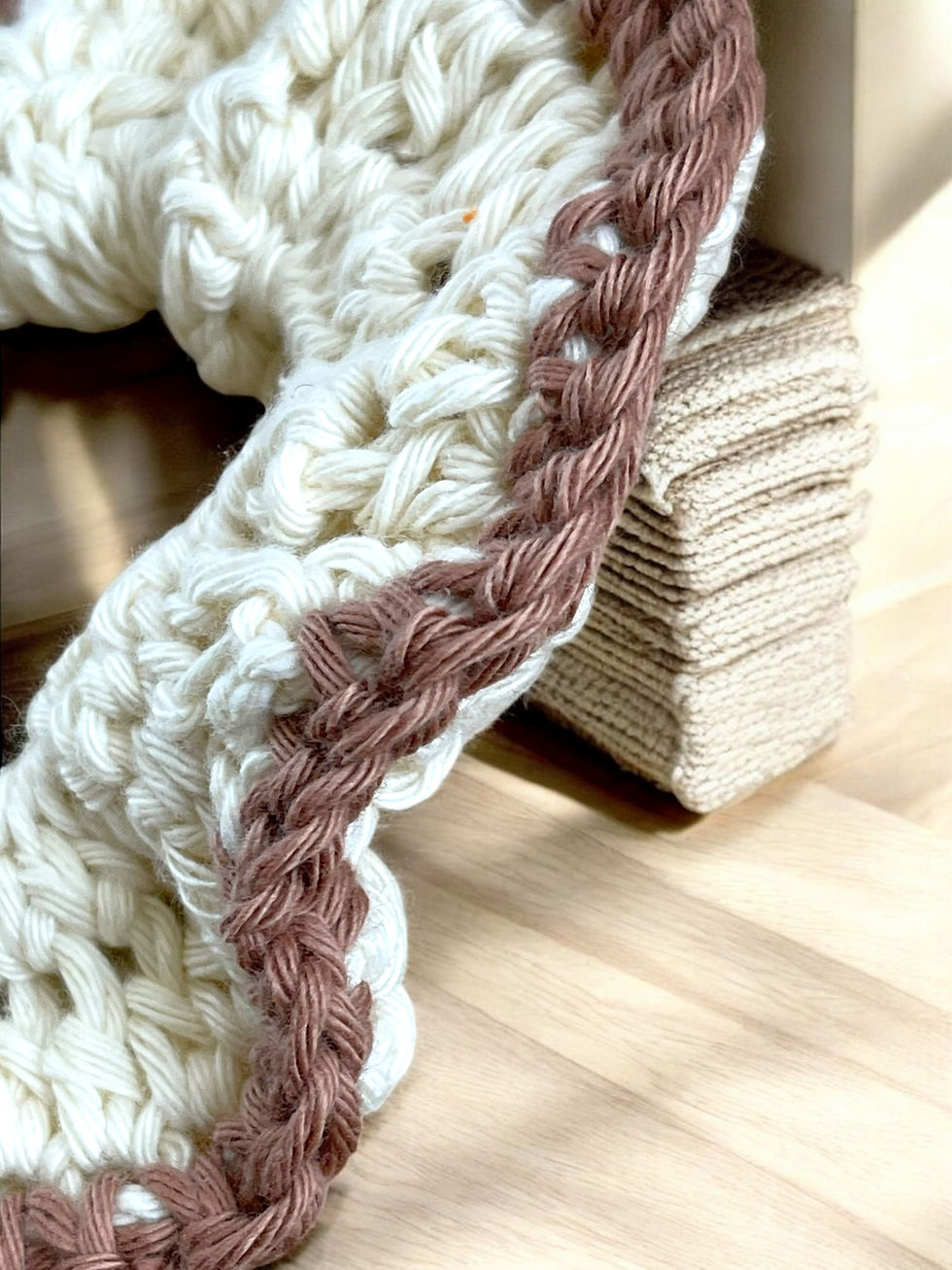 Miniatura: Scrunchie oversize Small bis panna