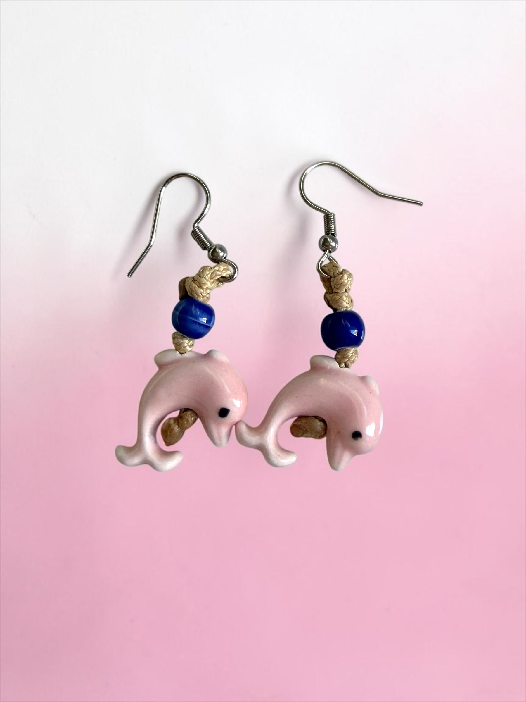 Orecchini in ceramica delfino
