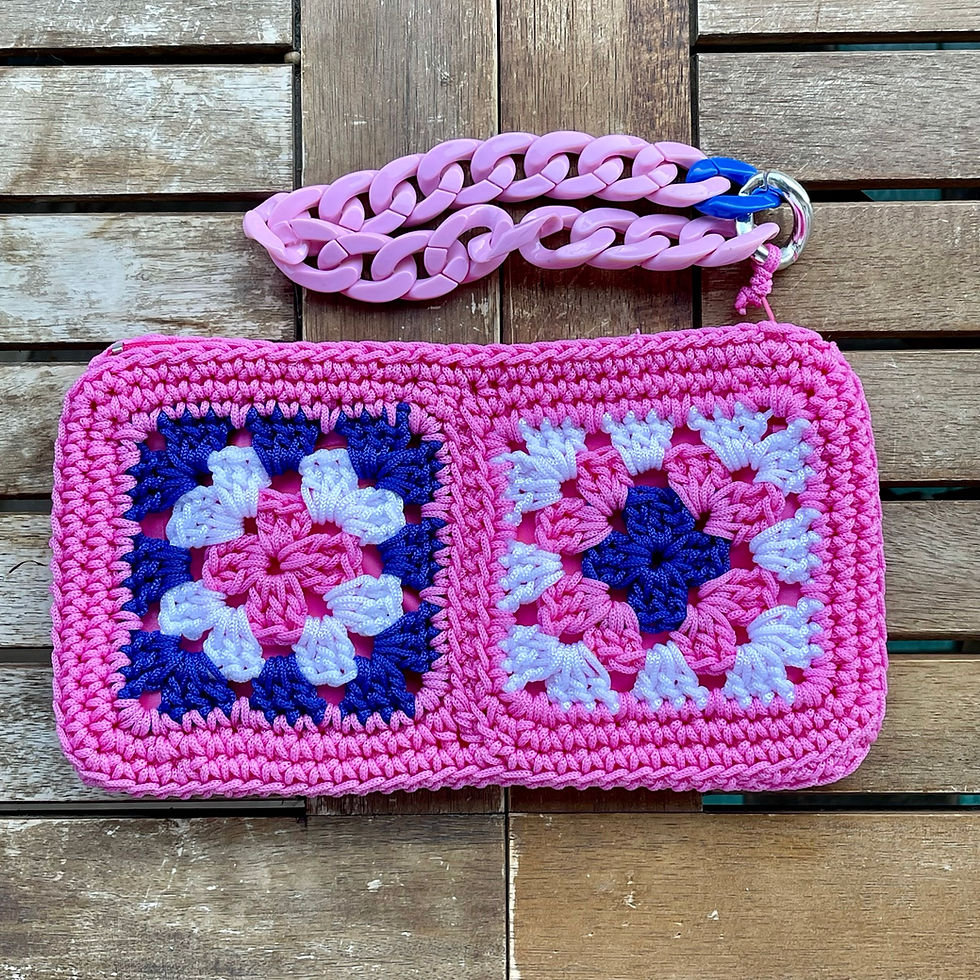 Miniatura: Pochettine Crochettina Granny in cordino