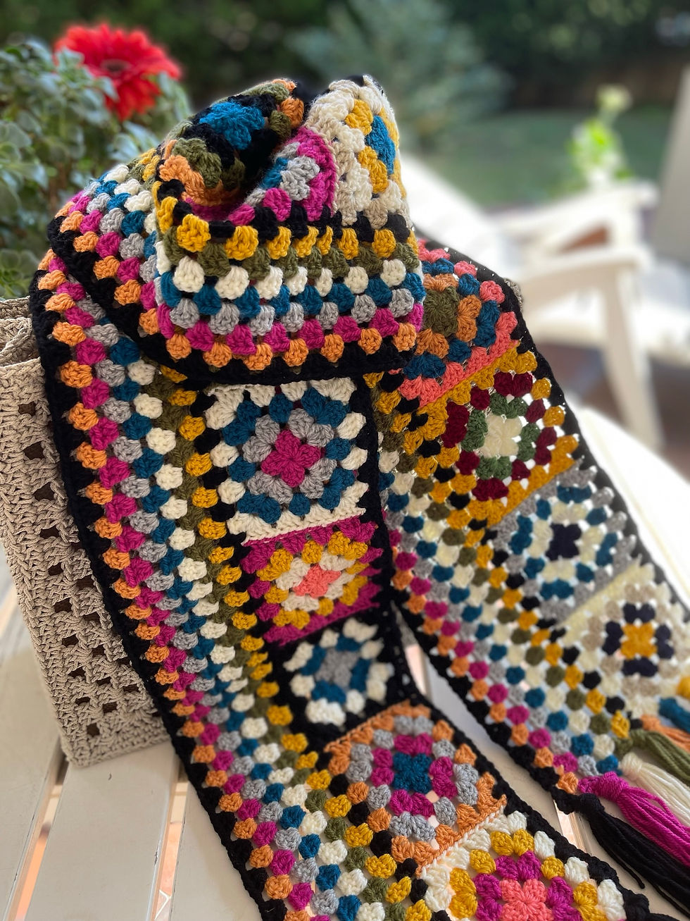 Sciarpa Granny multicolor