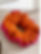 Scrunchie oversize Small bis arancio