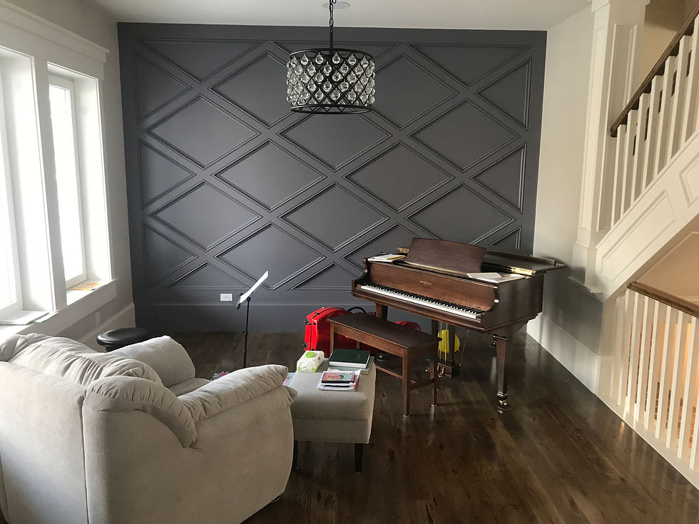 Painted accent wall