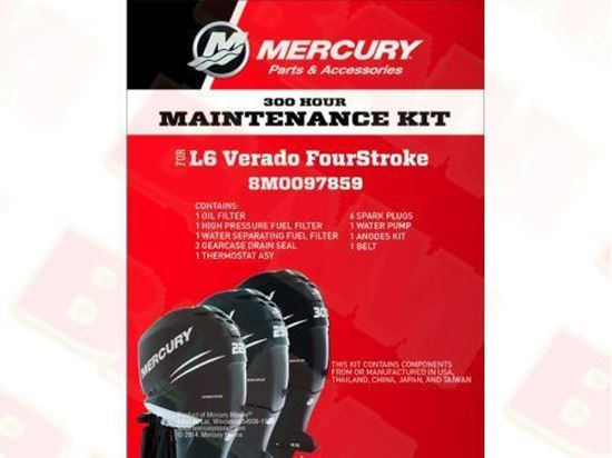 KIT REVISÃO DE 300h PARA MOTOR DE POPA MERCURY VERADO EFI 4T L6