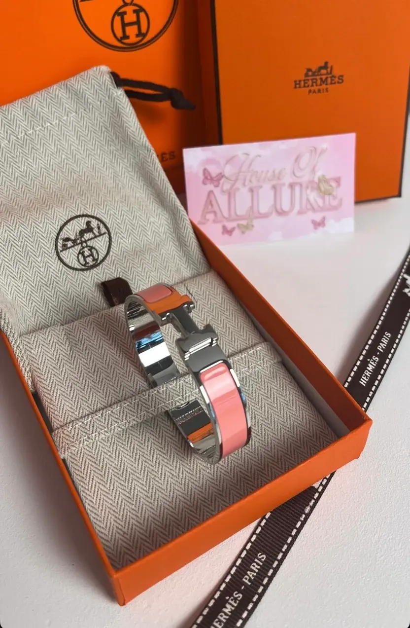 Pink & Silver H Bracelet (PRE ORDER)