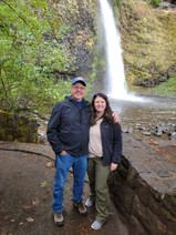 Bob & Christine at Horsetail Falls