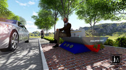 NAVFORSOL Concrete Bench