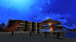 Night Time view of 4 Storey Commercial/Office Building