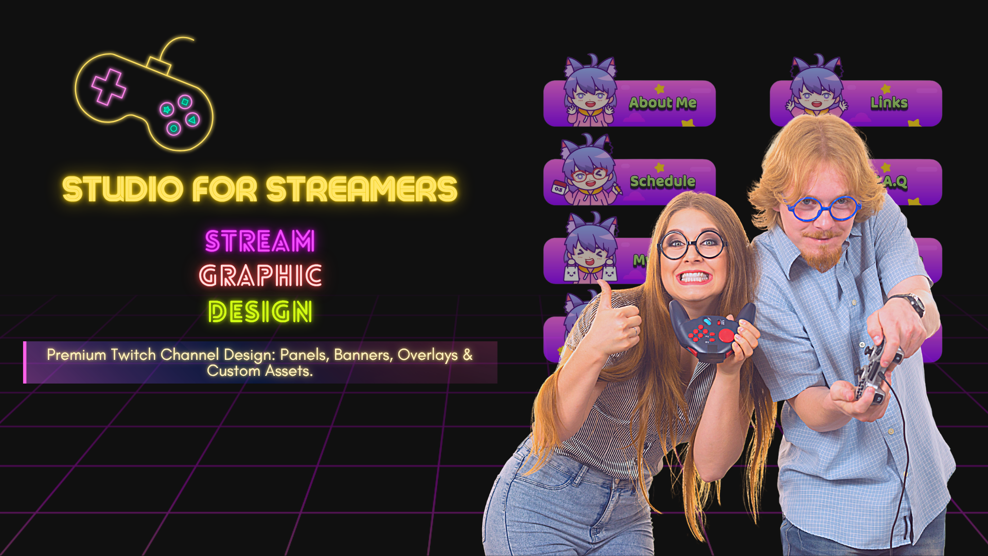 Premium Twitch Designs by Flames Studio