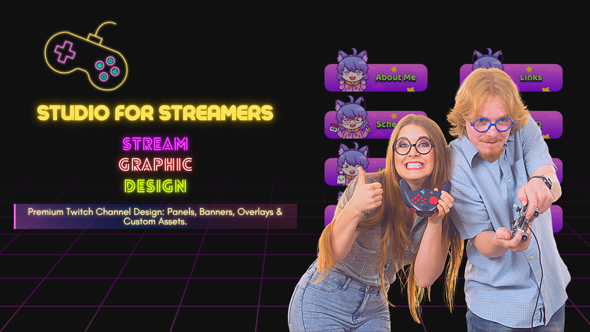 Premium Twitch Designs by Flames Studio