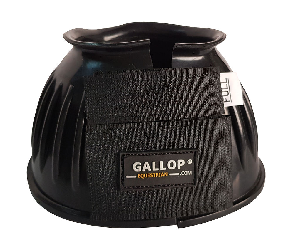 Thumbnail: GALLOP Double Taped PVC Ribbed Over Reach Boots